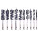 10 Pcs Bore Brush for Drill, Drill Wire Bore Brush, Stainless Steel Bore Brush Set witn 1/4 Inch HexShank, Drill Wire Brush for Power Drill Impact Driver