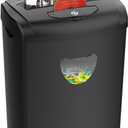 Paper Shredder for Home: with12 Sheet Cross Cut,5.55-Gallon Basket, P-4 Security,Shred for Cards/CDs/Staples/Clips - Jam Proof System for Office Home