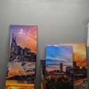 Nashville Wall Art Nashville Tennessee Art Wall Decor Nashville Skyline Picture Canvas Print Cumberland River Poster Framed Home Living Room Bedroom Decoration(60''Wx32''H)
