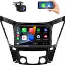 Android 13 [2GB+64GB] Car Radio Compatible for Hyundai Sonata 2011-2015 with Reverse Camera, 9 Inch Touch Screen with GPS/FM/WiFi/USB, Support SWC Wireless CarPlay Android Auto