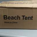 Beach Cabana,8 x 8 ft Large Pop Up Beach Canopy Tent for 6-8 People, UPF 50+ Beach Tent Sun Shelter with Sidewall, Wind Resistant Beach Shade, Reinforced Frame, Portable with Carry Bag