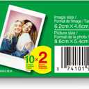 FUJIFILM Instax Mini Instant Film Twin Pack (White), 20 Photos