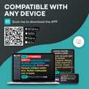 Bluetooth Remote Control for Teleprompter, Includes Teleprompter APP for Apple, Android Windows & Mac, Wireless Controller for Beam Splitter Prompter, Live Events & Content Creation
