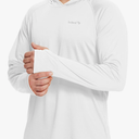 baleaf Men's Sun Protection Hoodie Shirt UPF 50+ Long Sleeve UV SPF T-Shirts Rash Guard Fishing Swimming Lightweight, Size 2XL