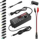 SHNITPWR 120W Universal Power Supply Adapter DC 3.5V~24V 5A Adjustable AC/DC Adapter with USB C Charger PD 100W 100V-240V AC to DC Converter Variable Power Supply,14 Tips,Alligator Clips Power Cable