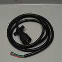 Gilardino 7 Way Trailer Plug, 7 pin Trailer Wiring Harness, 8 Feet 7-Wire Trailer Adapter Cord for RV