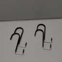 FYY Over the Door Hooks, 4 Pack Door Hangers Hooks with Rubber Prevent Scratches Heavy Duty Organizer Hooks for Living Room, Bathroom, Bedroom, Kitchen Hanging Clothes, Towels, Hats, Coats, Bags Black (Short)