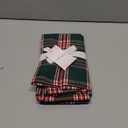 PurpleEssences Tartan Plaid Table Runner Classic Farmhouse 100% Cotton Checkered Table Runner for Spring Easter Summer Table Decor - 14 x 72 inch - Green