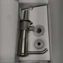 Soap Dispenser Pump for Kitchen Sink with Sponge Rack,ABS Plastic in Counter Soap Dispenser with 39" Extension Tube Kit,Built in Dish Soap Dispensers Under Sink,on Countertop,Brushed Nickel