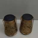 2 Pack Solar Lanterns Outdoor Waterproof Birthday Gifts for Women Mom Grandma, Hollowed-Out Metal Hummingbird Hanging Solar Lantern Lights Outdoor Decor, 2 Modes Lights Decor for Yard, Patio