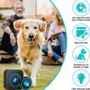 Dog Door Bell for Potty Training, Smart Wireless Doggie Doorbell to Go Outside, 1000 Feet Long Range with IP65 Waterproof Super-Light Touch Button, 60 Melodies & Adjustable Volume (2 Button)