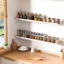 upsimples Floating Shelves for Wall, Wall Shelves for Decor Storage Set of 6, Wall Mounted Wood Shelf for Bedroom, Living Room, Bathroom, Kitchen, Picture Ledge Shelf, White