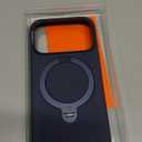 TORRAS Q3 Silicone 360 Spin for iPhone 17 Pro Case with Stand, Fit for MagSafe, Magnetic Ring Kickstand with Camera Control, Liquid Silicone Rubber Soft Phone Case for iPhone 17 Pro 6.3'', Deep Blue