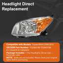 Front Headlights Assembly Replacement for 2009 2010 2011 2012 Toyota Rav4 Projector Headlamps Headlight Assembly pair Driver and Passenger Side