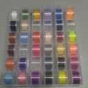 ilauke 72 Pcs Sewing Thread 700 Yards, 36 Colors Prewound Bobbins Thread for Sewing, Polyester Sewing Machine Threads for Brother Singer Janome with Sewing Supplies (72 pieces (including accessories))