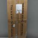 6.5 FT Snow Flocked Slim Fir Christmas Tree with 1085 PE & PVC Mixed Branch Tips,Unlit Artificial Skinny Pencil Xmas Tree with 37 Pine Cones,Hinged Premium Xmas Trees for Home,Office,Party Decoration