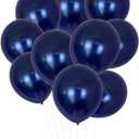 200 Pack Navy Blue Balloons 5 Inch Chrome Round Helium Pearl Dark Blue Balloons for Wedding Birthday Christmas Party Decoration