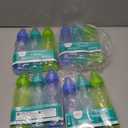 Evenflo Feeding Classic Tinted Plastic Standard Neck Bottles for Baby, Infant and Newborn - Teal/Green/Blue, 8 Ounce (Pack of 12)