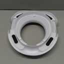 Fisher-Price Ready & Steady Potty Seat  Deluxe Soft Padded Potty Ring with Handles, Splash Guard, and Storage Hook for Toddlers Potty Training, White