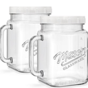2 Pack Mason Jars, 32 Oz Drinking Cup 
