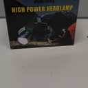 Samyoung High Lumens Headlamp Rechargeable, 7 Modes 50H Long Lasting Head Lamp, Motion Sensor Zoomable Headlamps for Adults, 90 Adjustable IP67 Waterproof Head Light for Hiking Camping Hardhat (Green-1pcs)