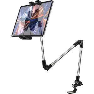 Car/Truck Seat Rail Tablet Mount, 35" Heavy Duty Car Floor Bolt Tablet Holder, Vehicle Front Seats Stand for iPad Pro Air Mini, iPhone, Galaxy Tabs, Z Fold, More 4-13" Cell Phones and Tablets