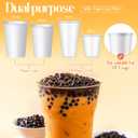 Henoyso 2 Roll 2 Roll Cup Sealer Film for Sealing Machine 90-105 mm 6400 Cups Bubble Tea Sealer Film for 16 oz Plastic Cups for Bubble Tea, Water, Coffee, Juice, Soda (Smile Face Style)