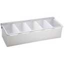 Winco Condiment Holder, 5 Compartment, S/S Base