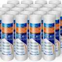 Grooved Sediment Water Filter Cartridge by Ronaqua 10"x 2.5", Four Layers of Filtration, Removes Sand, Dirt, Silt, Rust, made from Polypropylene (25 Pack, 5 Micron)