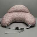 Momcozy Original Nursing Pillow for Breastfeeding-Pioneering Safety Fence- Wider Feeding Pillows for More Support for Mom & Baby- Easier Nursing & Hand Free- Fit for All, Removable Cotton Cover (Light Pink)