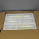 24 Pcs White Pillar Candles and Glass Cylinder Vases Clear Glass Pillar Candle Holders Hurricane Glass Candle Holders for Table Centerpieces Wedding, Party, Event, Home Office