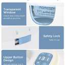 Momcozy Baby Wipe Warmer, Innovative Spring Design, Large Capacity Wipes Dispenser for 60-80pcs, Fast & Even Heating, 4 Modes of Temperature Heating Control, Diaper Wipe Warmer with Night Light, Blue
