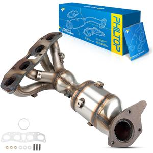 PHILTOP Front Exhaust Manifold  Kit Compatible with Nissan 2013-2018 Altima 2.5L Sedan, 2014-2018 Rogue 2.5L Stainless Steel  Replace# 16694(EPA Compliant)