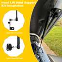 Front Hood Struts Lift Support Kit Compatible with Wrangler Jl 2018-2024 2025 & Compatible with Gladiator Jt 2020-2025, Quick Hood Lift Support Struts Assist Kit 1 Pair