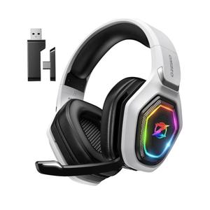 Ozeino 2.4GHz Wireless Gaming Headset for PC, Ps5, Ps4 - Lossless Audio USB & Type-C Ultra Stable Gaming Headphones with Flip Microphone, 40-Hr Battery Gamer Headset for Switch, Laptop, Mobile, Mac