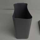 4.5 Gallon Plastic Swing-Top Trash Can, Garbage Can with Swing Lid, Gray