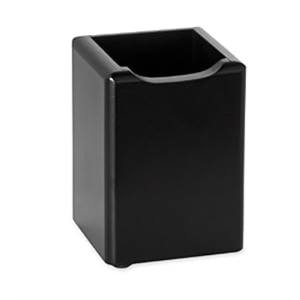Rolodex Pencil Cup, Wood Tones Pencil Cup 3-1/ 2"w x 3-1/ 2"d x 4-1/ 2"h, 1 Unit, Black (ROL62524)