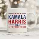 2 x Kamala Harris 2024 11oz Ceramic Coffee Mug First Female Madam President Cup Woman Equal Rights Gifts for Democrats