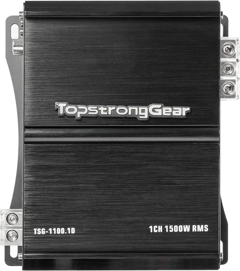 TOPSTRONGGEAR 1 Ohm 1500 Watts Class D Full Range Mono Block Amplifier, 1/2/4 Ohm Stable, Remote Subwoofer Control, Subwoofer Amplifiers