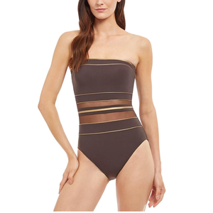 Gottex Women's Onyx Bandeau One Piece Swimsuit, 38