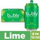 Bubly Sparkling Water, Lime, Zero Sugar & Zero Calories, Seltzer Water,12 Fl Oz Cans (Pack of 8)