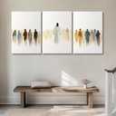 sawjug Jesus Feeds The 5000 Easter Christian Wall Art,Jesus Canvas Wall Art,Christ Religion Canvas Wall Decor for Living Room, Bedroom,Office (16" x 24" x 3 pcs)