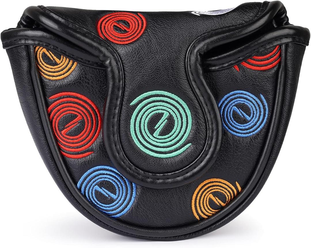 Golf Club Head Covers Putter Headcovers Mallet Putter Cover Blade Putter Cover for Odyssey White Hot Pro Heel-Shaft Strong Magnetic