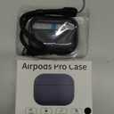 JIELIELE for AirPods Pro 3 Case, Leather Texture Cover Compatible with Airpods Pro 3rd Generation(2025)Full Drop Protective case with Lanyard, Supports Wireless Charging, Front LED Visible Black