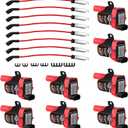 8-Pack UF262 Round Ignition Coils & 748UU Spark Plug Wires Set - Compatible with Chevy Silverado/GMC Sierra 4.8L 5.3L 6.0L V8 (1999-2007) Replaces 12573190, 12622553, 610-02839 D585