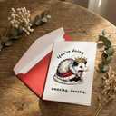 Mothers Day Gifts Card for Mom from Kids Daughter, Funny Opossum Greeting Card, You're Doing Amazing Sweetie, Funny Encouragement Possum, Motivation Congratulations Gift Ideas for Friends Coworkers