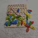 Magnetic Wooden Fishing Game Toy for Toddlers, Alphabet Fish Catching Counting Games Puzzle with Numbers and Letters, Preschool Learning ABC Math Educational Toys 3 4 5 Years Old Girl Boy Kids