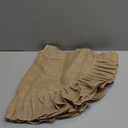 Tatuo 31 Inch Christmas Tree Skirt Decorations Linen Burlap Tree Skirt Round Xmas Cover for Christmas Party Mat Fall Indoor Clearance Outdoor Holiday Family Winter Home Decorations (Linen Color)