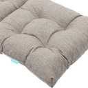QILLOWAY Outdoor Rocking Chair Cushions Set of 2, 100% Polyester Waterproof Patio Rocking Chair Cushion, High Back Weatherproof Chair Pad for Adirondack & Outdoor Furniture, Tan,Grey, 2Counts/1Pack