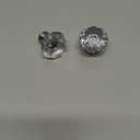 HIEMEY Clear Crystal Drawer Pulls and Knobs, Polished Chrome Glass Knobs for Cabinets Dresser Drawers Bathroom Kitchen, Octagon 10 Pcs